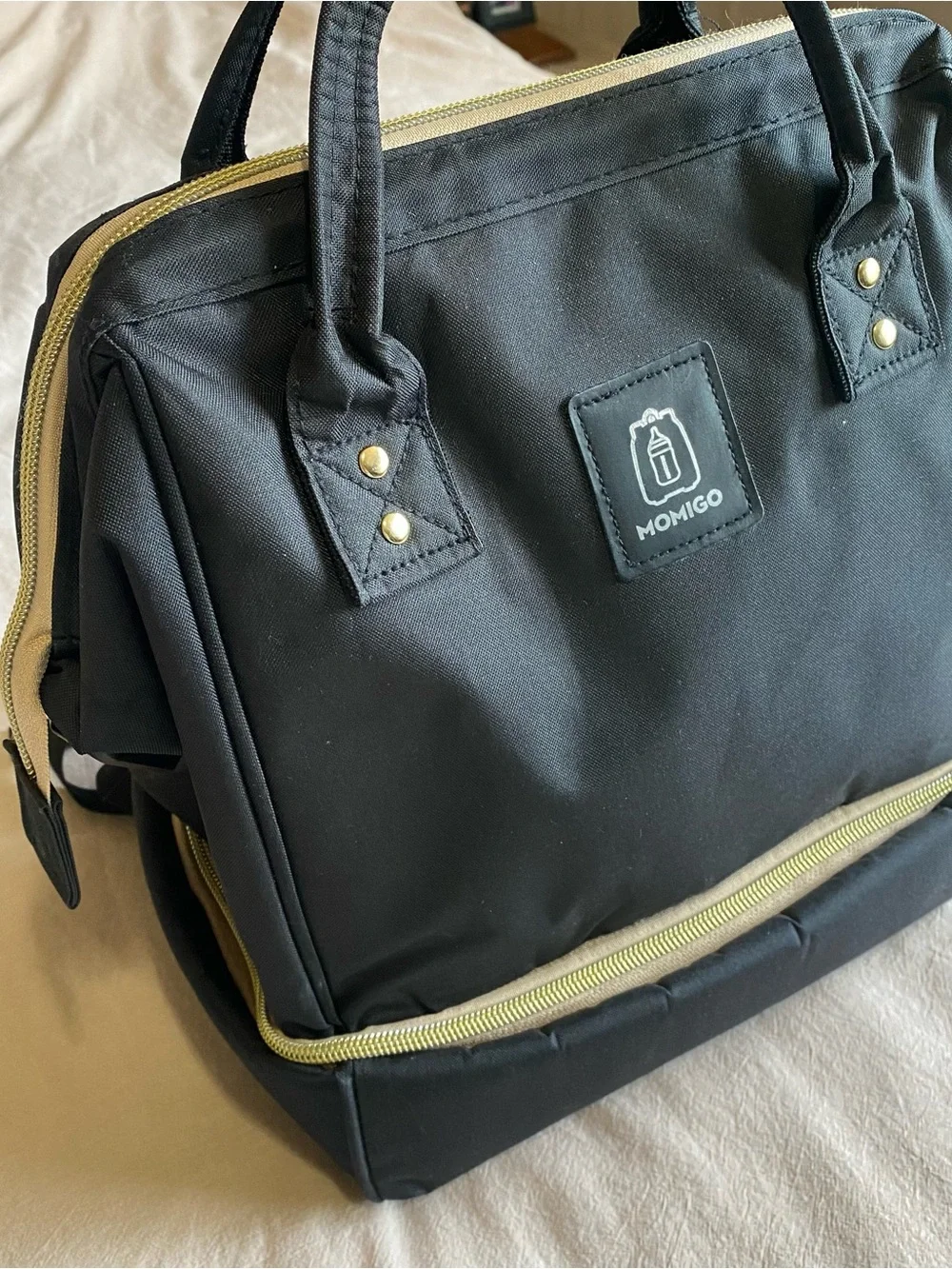 MOMIGO Breast pump Backpack, Black Insulated, Cooler, Bag